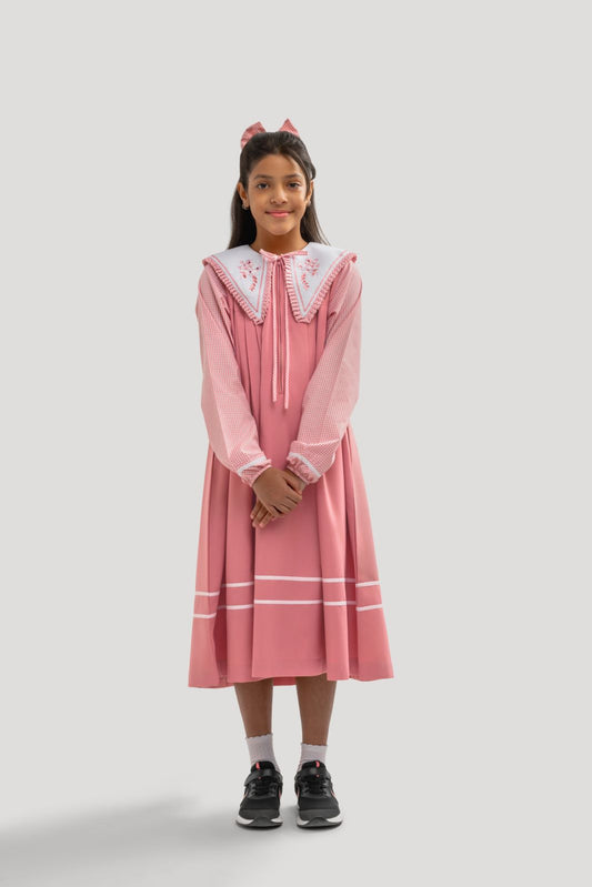 Pink Elementary Embroidery model