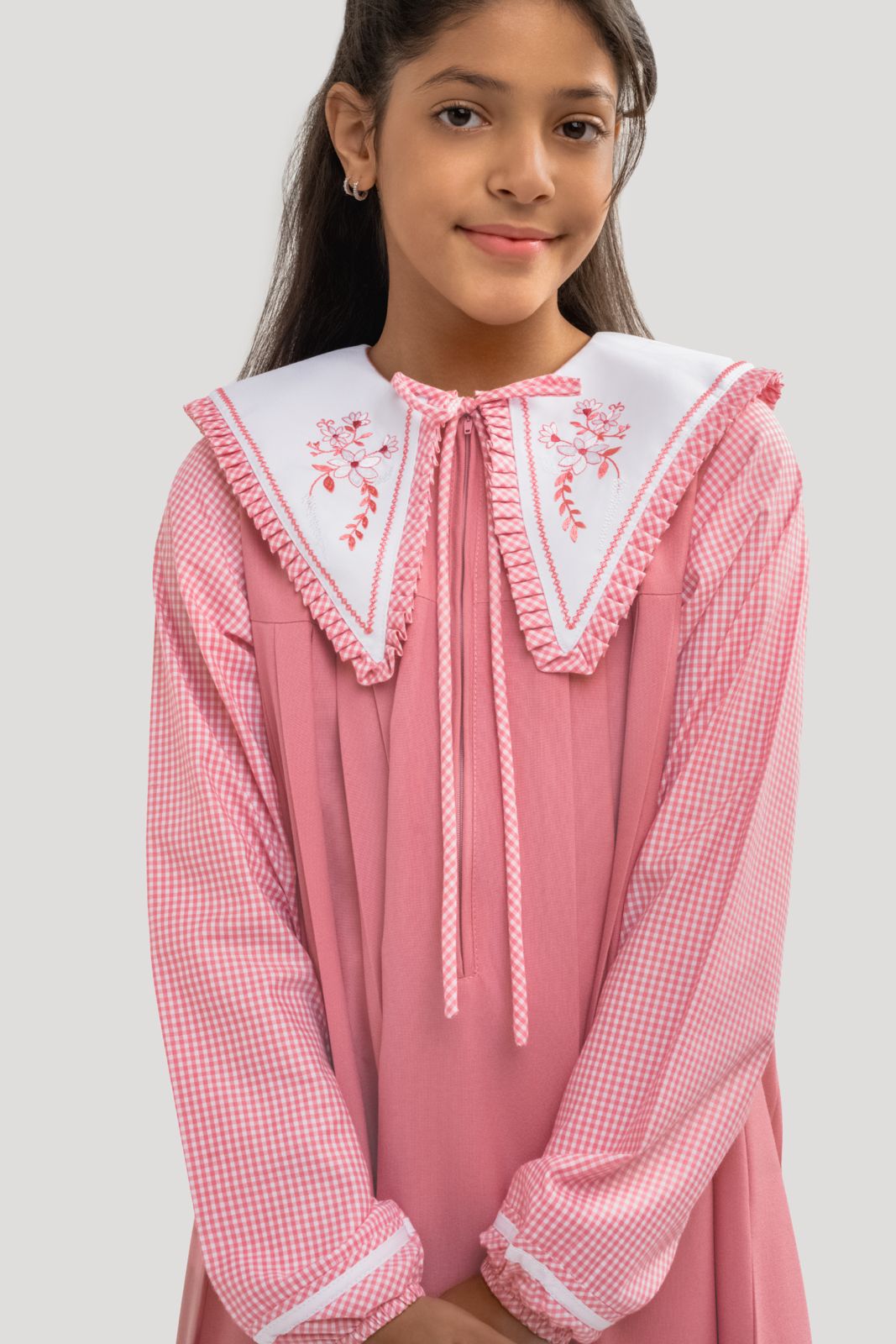 Pink Elementary Embroidery model