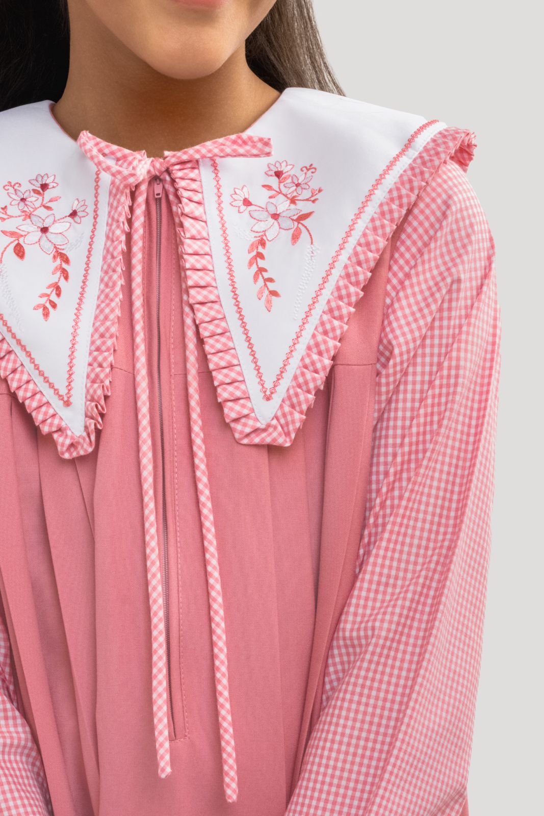 Pink Elementary Embroidery model