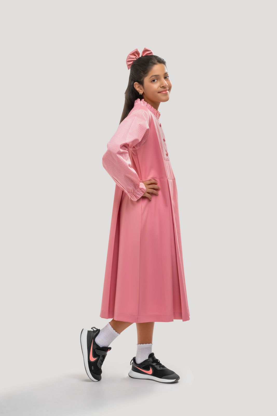 Chineese Neck Frill 3 Button Model