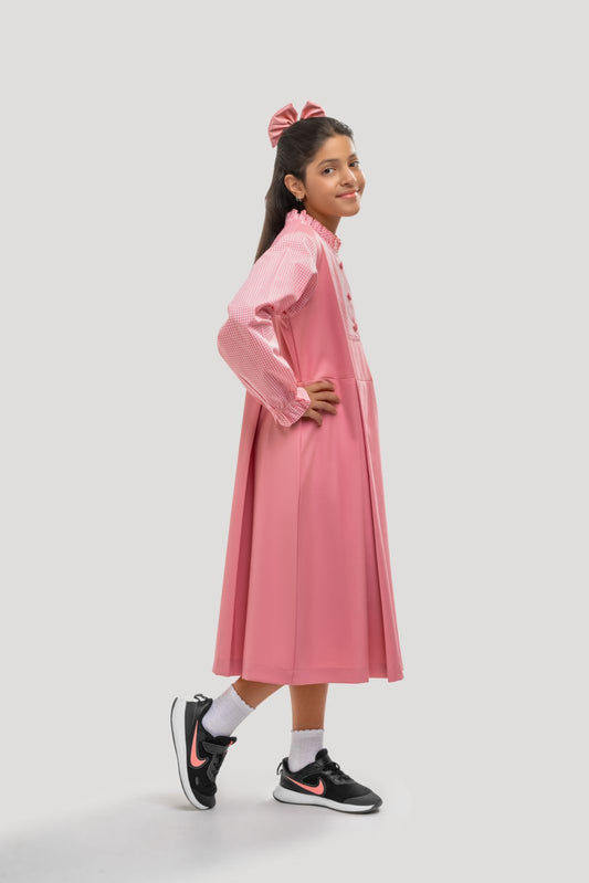Chineese Neck Frill 3 Button Model